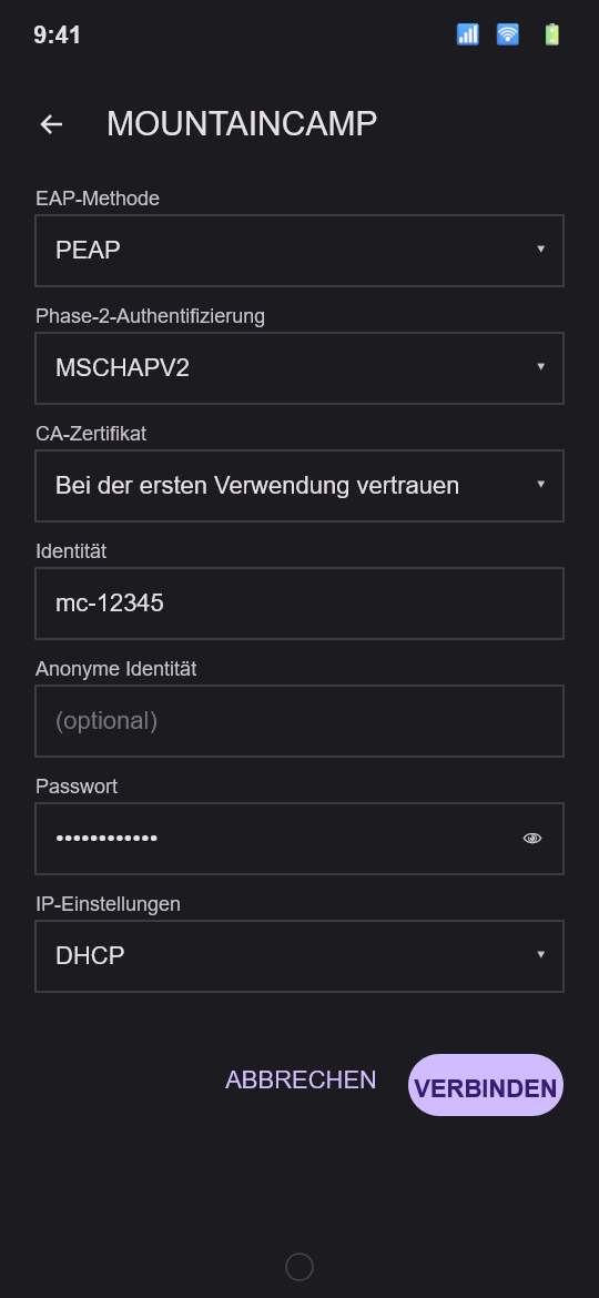 Android Wi-Fi step 2