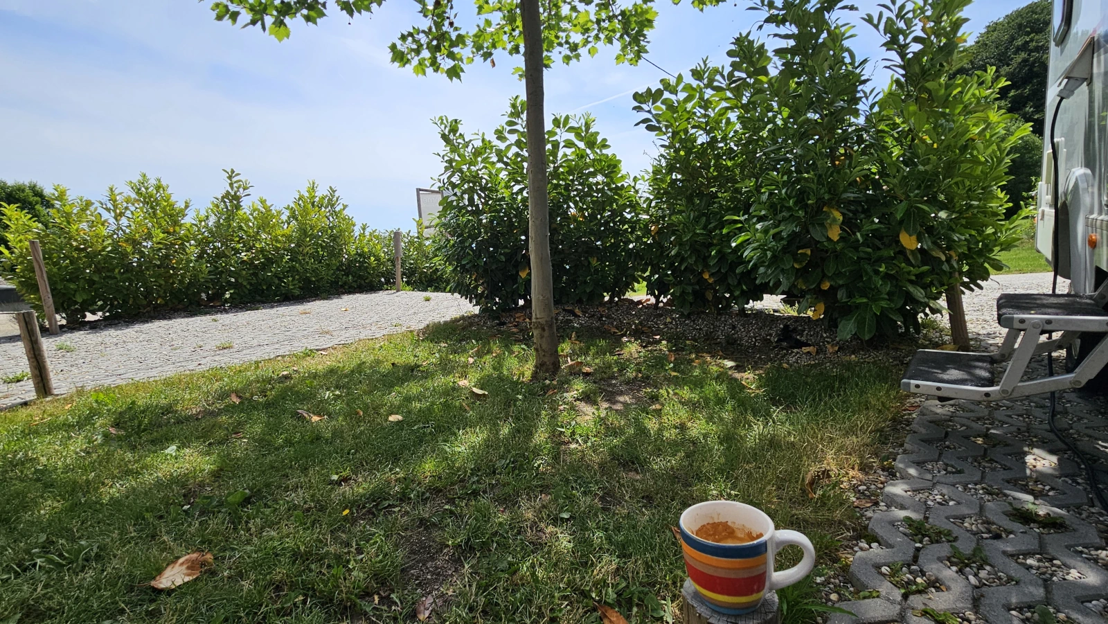 Morgenkaffee am Stellplatz